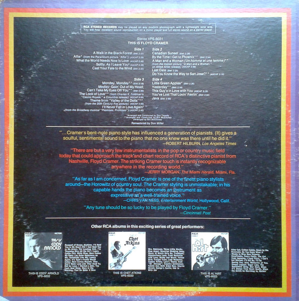 Floyd Cramer - This Is Floyd Cramer (2xLP, Comp) (Mint (M)) - Image 4