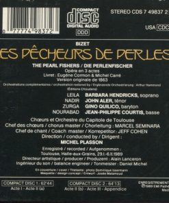Alternative view of Georges Bizet, Barbara Hendricks, John Aler, Gino Quilico, Chœur Du Capitole De Toulouse Et Orchestre National Du Capitole De Toulouse, Michel Plasson - Les Pêcheurs De Perles (2xCD, Album) (Near Mint (NM or M-))