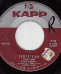 Roger Williams (2) - Temptation / Homesick For New England (7", Single) (Very Good Plus (VG+))