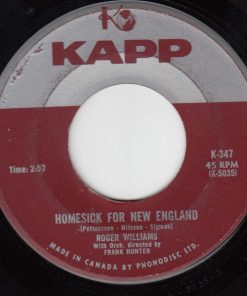 Alternative view of Roger Williams (2) - Temptation / Homesick For New England (7", Single) (Very Good Plus (VG+))