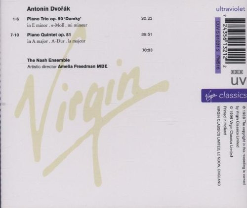 The Nash Ensemble - Antonín Dvořák - Piano Quintet, Dumky Trio (CD, RE) (Near Mint (NM or M-)) - Image 2