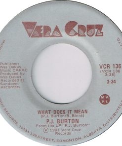 P.J. Burton - What Does It Mean (7", Single) (Near Mint (NM or M-))