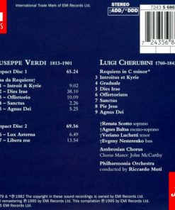Alternative view of Giuseppe Verdi, Luigi Cherubini - Renata Scotto, Agnes Baltsa, Veriano Luchetti, Evgeny Nesterenko, Riccardo Muti - Requiem Mass - Requiem In C Minor (2xCD, Comp, RM) (Near Mint (NM or M-))