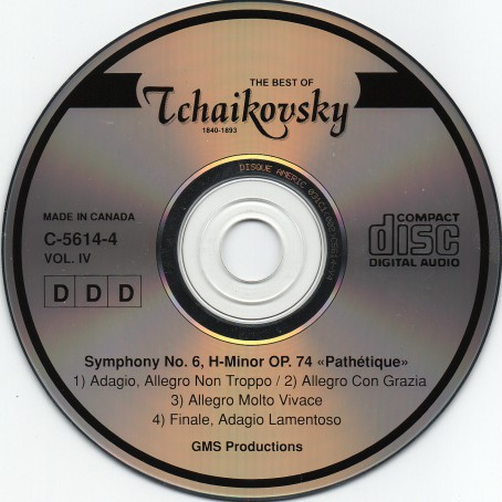Pyotr Ilyich Tchaikovsky, Radio Symphony Orchestra - The Best Of Tchaikovsky Vol. IV (CD) (Near Mint (NM or M-)) - Image 3