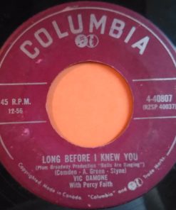Vic Damone With Tutti Camarata - You Stepped Out Of A Dream / Long Before I Knew You (7") (Very Good (VG))