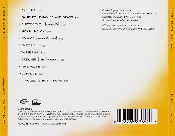 Eliane Elias - Dreamer (CD, Album, RE) (Mint (M)) - Image 2
