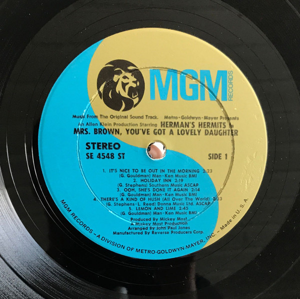 Herman's Hermits - Mrs. Brown, You've Got A Lovely Daughter (Music From The Original Sound Track) (LP, Album, Gat) (Mint (M)) - Image 3