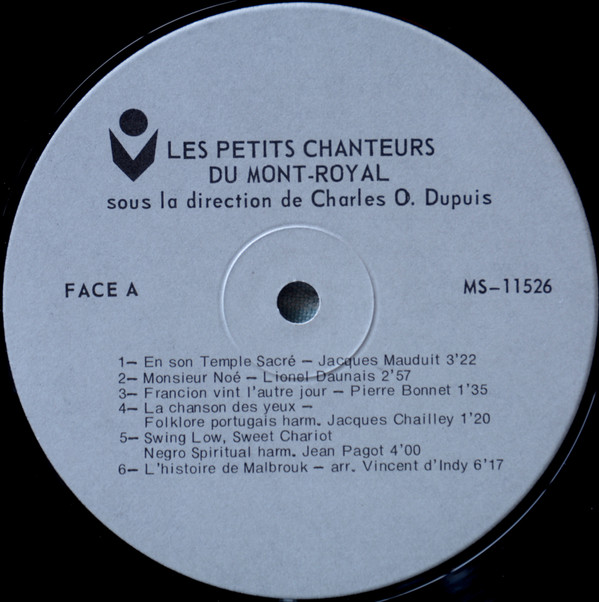 Les Petits Chanteurs Du Mont-Royal Sous La Direction De Charles Dupuis C.S.C. - Les Petits Chanteurs Du Mont-Royal (LP, Album) (Mint (M)) - Image 3