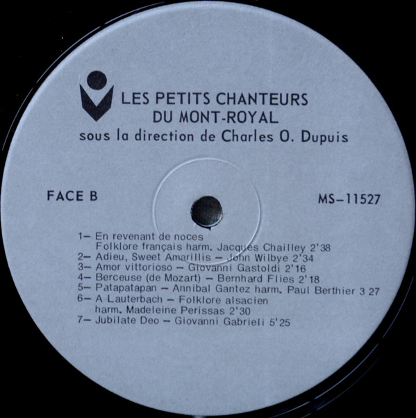 Les Petits Chanteurs Du Mont-Royal Sous La Direction De Charles Dupuis C.S.C. - Les Petits Chanteurs Du Mont-Royal (LP, Album) (Mint (M)) - Image 4