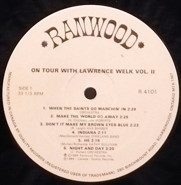 Lawrence Welk - On Tour With Lawrence Welk Vol. 2 (LP, Comp) (Mint (M)) - Image 2