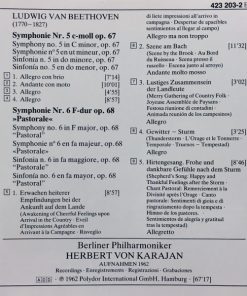 Alternative view of Ludwig van Beethoven : Herbert Von Karajan, Berliner Philharmoniker - Symphonie Nr. 5 - Symphonie Nr. 6 »Pastorale« (CD, Comp, RM, RP) (Near Mint (NM or M-))