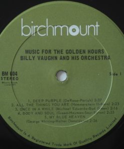 Billy Vaughn And His Orchestra - Music For The Golden Hours (LP, Album, RE) (Mint (M)) - Image 3