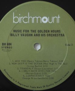 Billy Vaughn And His Orchestra - Music For The Golden Hours (LP, Album, RE) (Mint (M)) - Image 4