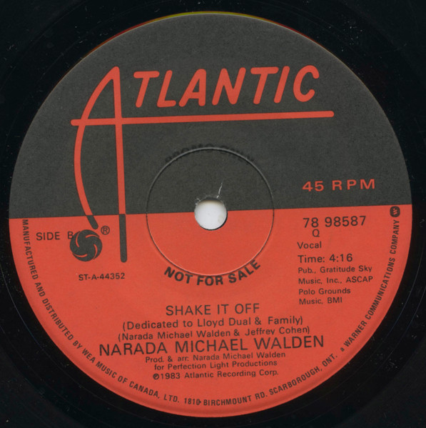 Narada Michael Walden - Reach Out (7", Promo) (Near Mint (NM or M-)) - Image 2