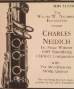 Charles Neidich With Mendelssohn String Quartet - Clarinet Quintets By Mozart And Weber (CD) (Near Mint (NM or M-))