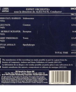 Alternative view of Chris Paul Harman • Alex Pauk • R. Murray Schafer • Harry Freedman • István Anhalt / The Esprit Orchestra, Alex Pauk - Iridescence (CD, Album) (Near Mint (NM or M-))