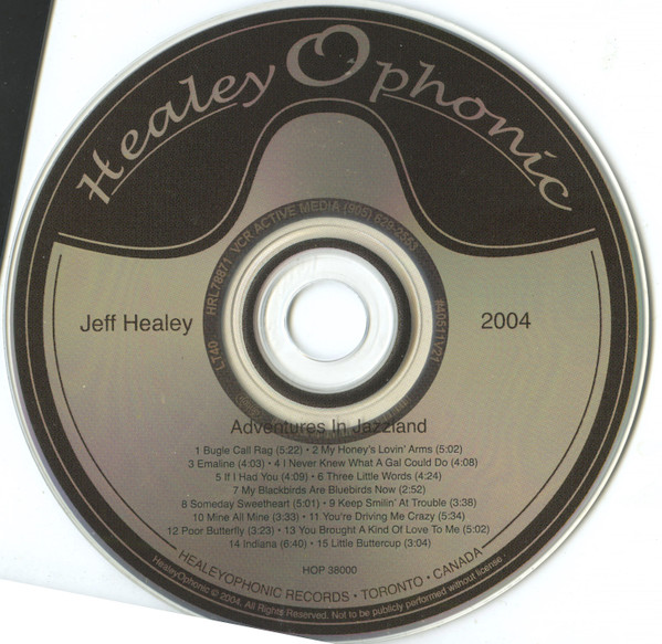 Jeff Healey - Adventures In Jazzland (CD, Album) (Near Mint (NM or M-)) - Image 3