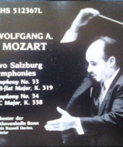 Wolfgang Amadeus Mozart - Orchester Der Beethovenhalle Bonn, Dennis Russell Davies - Two Salzburg Symphonies (Symphony No. 33 In B-flat Major, K. 319 / Symphony No. 34 In C Major, K. 338) (CD) (Near Mint (NM or M-))