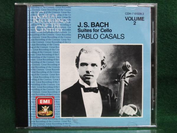 Johann Sebastian Bach / Pablo Casals - Suites For Cello - Volume 2 (CD, Comp, Mono, RM) (Near Mint (NM or M-)) - Image 2