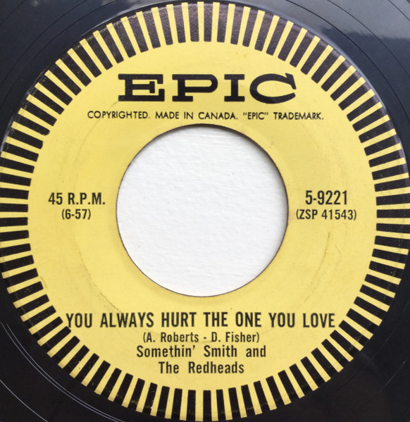 Somethin' Smith & The Redheads - My Melancholy Baby (7") (Very Good (VG)) - Image 2