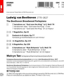 Alternative view of Melvyn Tan, Ludwig van Beethoven - The Beethoven Broadwood Fortepiano (CD, Album) (Near Mint (NM or M-))