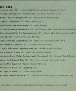 Alternative view of Various - Folk Music From Denmark 2003 (CD, Comp, Promo) (Near Mint (NM or M-))