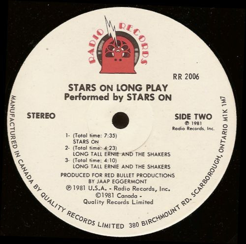 Stars On 45 / Long Tall Ernie And The Shakers - Stars On Long Play (LP, Album, Mixed, Red) (Mint (M)) - Image 4