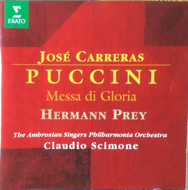 José Carreras, Hermann Prey, The Ambrosian Singers, Philharmonia Orchestra, Claudio Scimone, Giacomo Puccini - Messa Di Gloria (CD, Album, RP) (Near Mint (NM or M-))