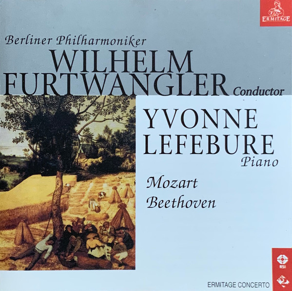 Yvonne Lefébure, Wilhelm Furtwängler, Wolfgang Amadeus Mozart, Ludwig van Beethoven - Concerto Per Pianoforte E Orchestra N.20 On Re Minore Kv 466 - Sinfonia N. 6 In Fa Maggiore Op 68 "pastorale" (CD) (Near Mint (NM or M-))
