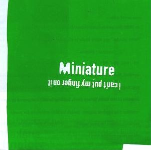 Miniature - I Can't Put My Finger On It (CD, Album) (Near Mint (NM or M-))