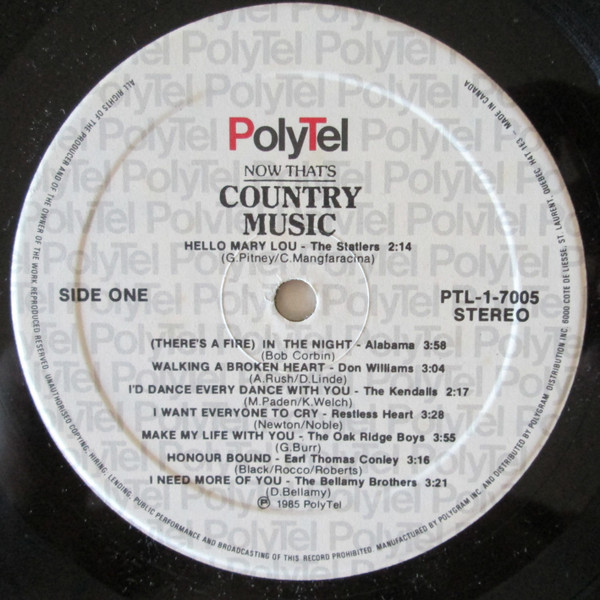 Various - Now That's Country Music (LP, Comp) (Mint (M)) - Image 3
