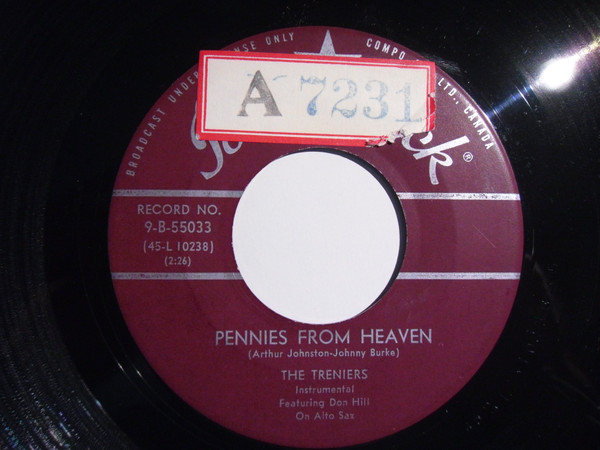 The Treniers - Oo-La-La / Pennies From Heaven (7", Single) (Very Good Plus (VG+)) - Image 2