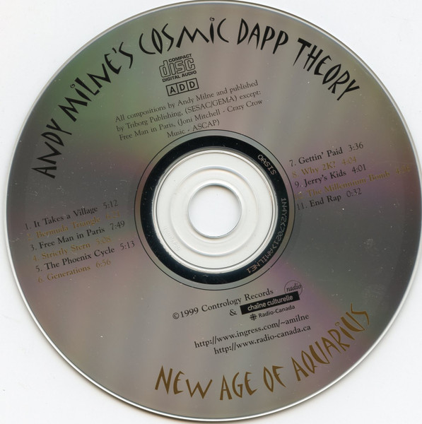 Andy Milne's Cosmic Dapp Theory - New Age Of Aquarius (CD, Album) (Near Mint (NM or M-)) - Image 2