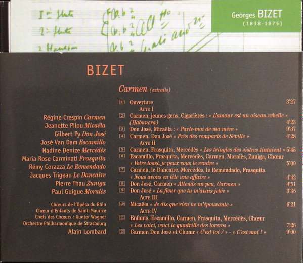 Georges Bizet - Carmen (extraits) (CD, Album) (Near Mint (NM or M-)) - Image 3