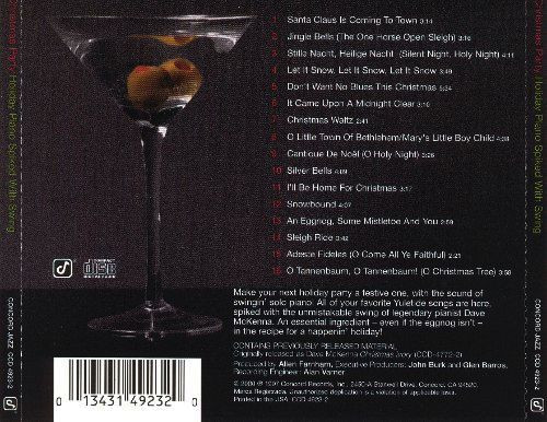 Dave McKenna - Christmas Party (Holiday Piano Spiked With Swing) (CD, Album, RE) (Near Mint (NM or M-)) - Image 2