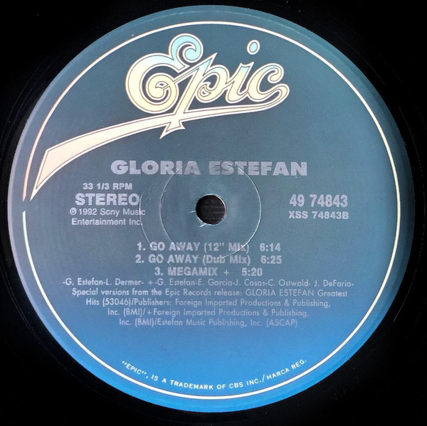 Gloria Estefan - Go Away (12", Single) (Mint (M)) - Image 3