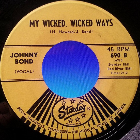 Johnny Bond - Bachelor Bill (7", Single) (Very Good (VG)) - Image 2