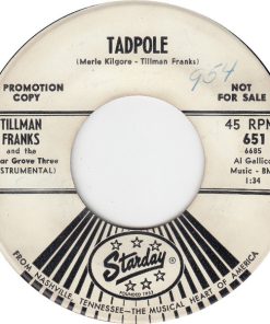 Tillman Franks - Tadpole / Pretty Little Girls (7", Promo) (Very Good (VG))