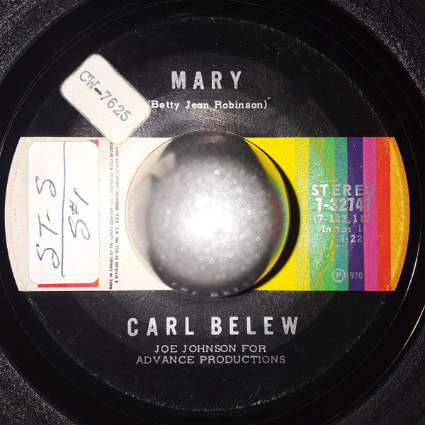 Carl Belew - The Fastest Man Alive / Mary (7", Single) (Very Good Plus (VG+)) - Image 2