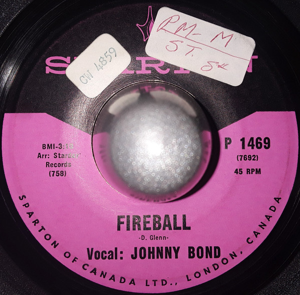 Johnny Bond - Fireball / Over The Hill (7", Single) (Very Good (VG))
