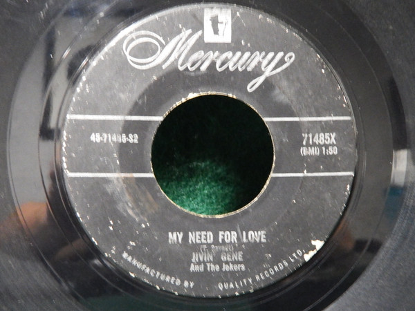 Jivin' Gene & The Jokers - Breaking Up Is Hard To Do (7") (Very Good Plus (VG+)) - Image 2