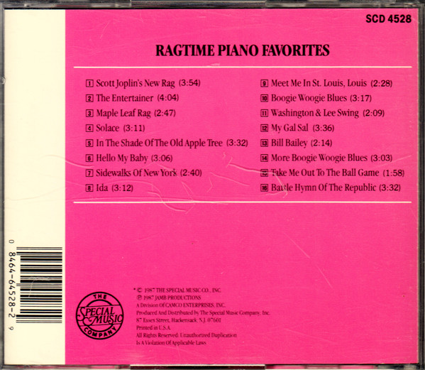 Dick Wellstood - Ragtime Piano Favorites (CD, Album) (Near Mint (NM or M-)) - Image 2