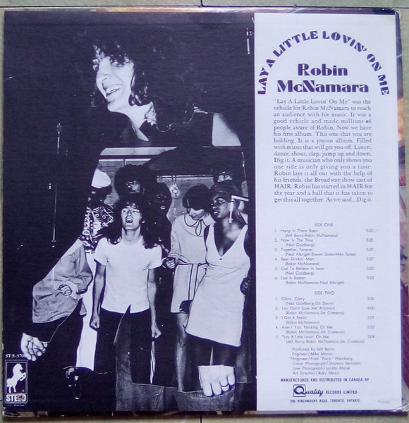 Robin McNamara - Lay A Little Lovin' On Me (LP, Album) (Mint (M)) - Image 2