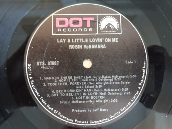 Robin McNamara - Lay A Little Lovin' On Me (LP, Album) (Mint (M)) - Image 3
