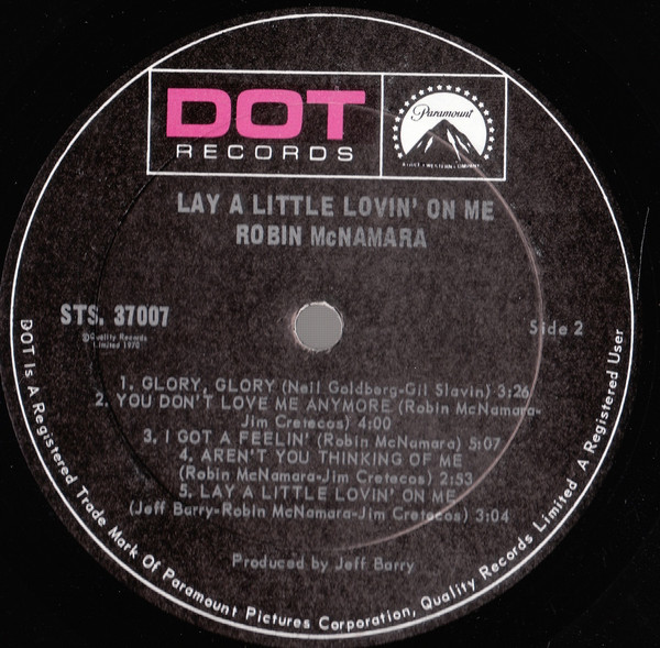 Robin McNamara - Lay A Little Lovin' On Me (LP, Album) (Mint (M)) - Image 4