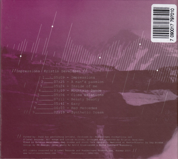 Kristin Sevaldsen - Impressions (CD, Album) (Near Mint (NM or M-)) - Image 2