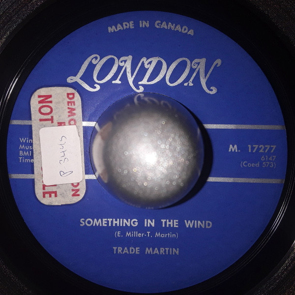 Trade Martin - Something In The Wind / Hula Hula Dancin' Doll (7", Single) (Very Good Plus (VG+)) - Image 2