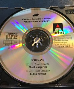 Alternative view of Robert Schumann, Martha Argerich, Gidon Kremer, Nikolaus Harnoncourt, The Chamber Orchestra Of Europe - Piano Concerto / Violin Concerto (CD, Album) (Near Mint (NM or M-))