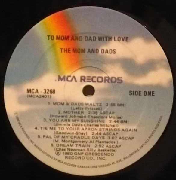 The Mom And Dads - To: Mom And Dad With Love From: The Mom & Dads (LP, Album) (Mint (M)) - Image 2