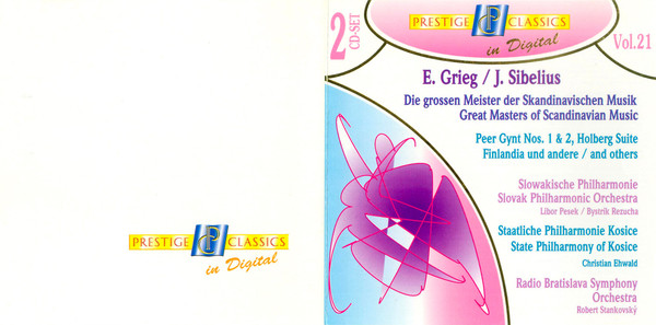 Edvard Grieg / Jean Sibelius - Die Grossen Meister Der Skandinavischen Musik / The Great Masters Of Scandinavian Music (Vol. 21) (2xCD, Comp) (Near Mint (NM or M-)) - Image 2